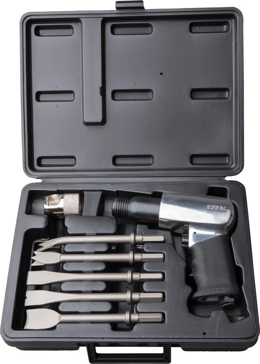 RODAC RC293HBC Hakhamer 67mm - Metaalbewerking met 5 beitels