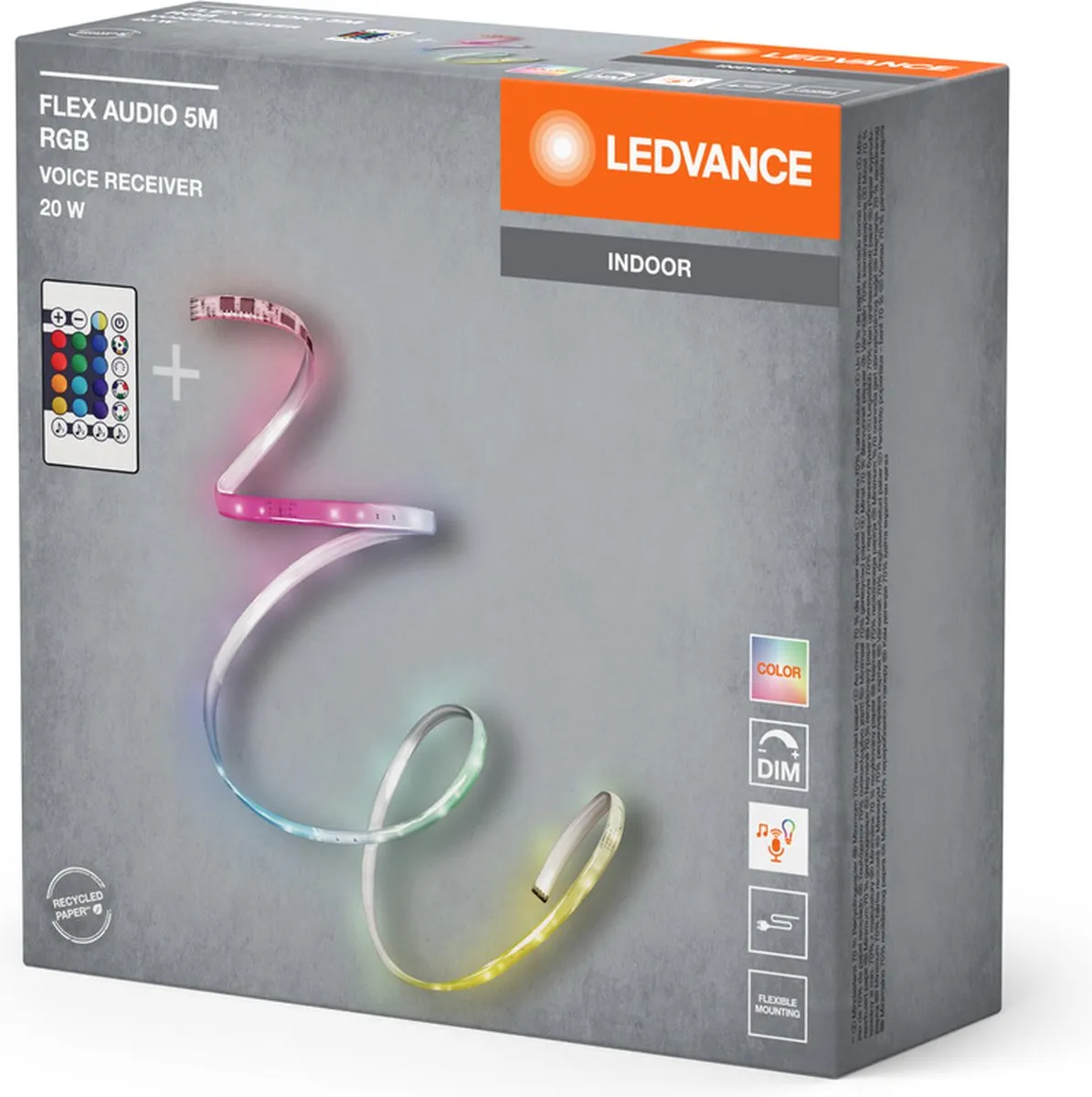 LEDVANCE FLEX AUDIO 5M RGB LED-Strip - 21W - 320lm - Wit