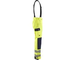 Blåkläder LEVEL 2 Regenbroek 1313-2022 - Vlamvertragend - High Vis Geel/Marineblauw S
