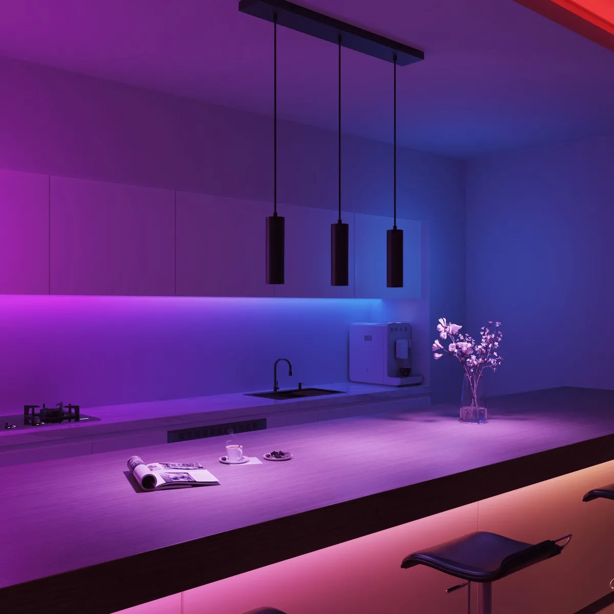 Calex Slimme Hanglamp Smart GU10 Industrieel - 5 Lichtpunten - Mat Zwart