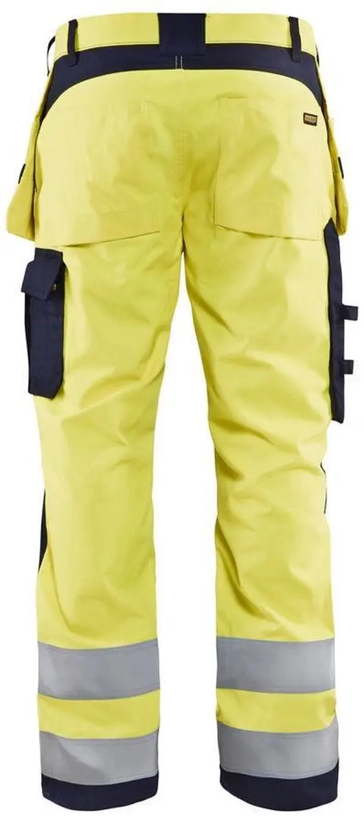 Blåkläder Multinorm Werkbroek 1589-1512 - 104 - High Vis Geel/Marineblauw