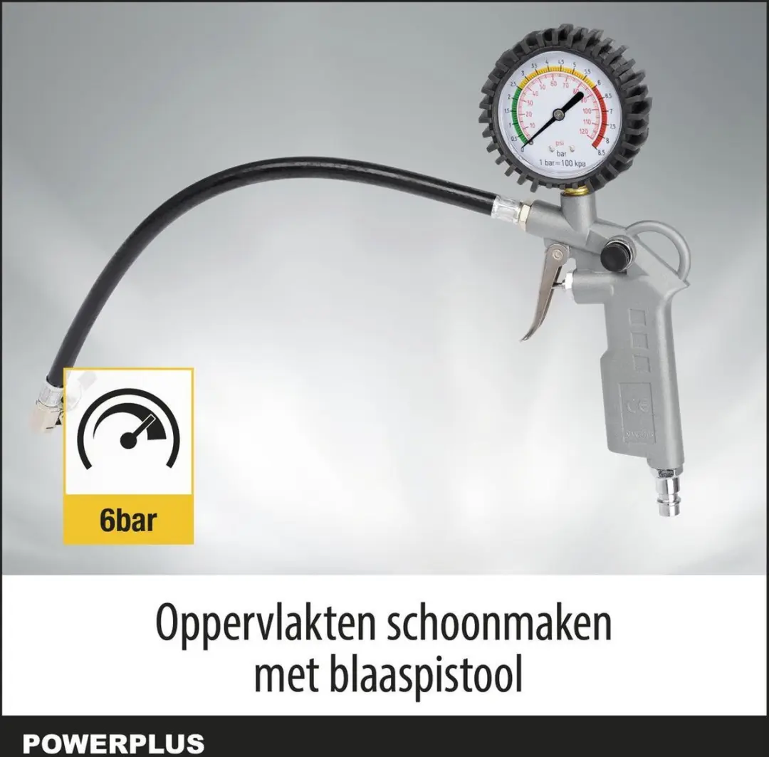 Powerplus POWAIR0021 Pneumatische Basisset - 5-delig