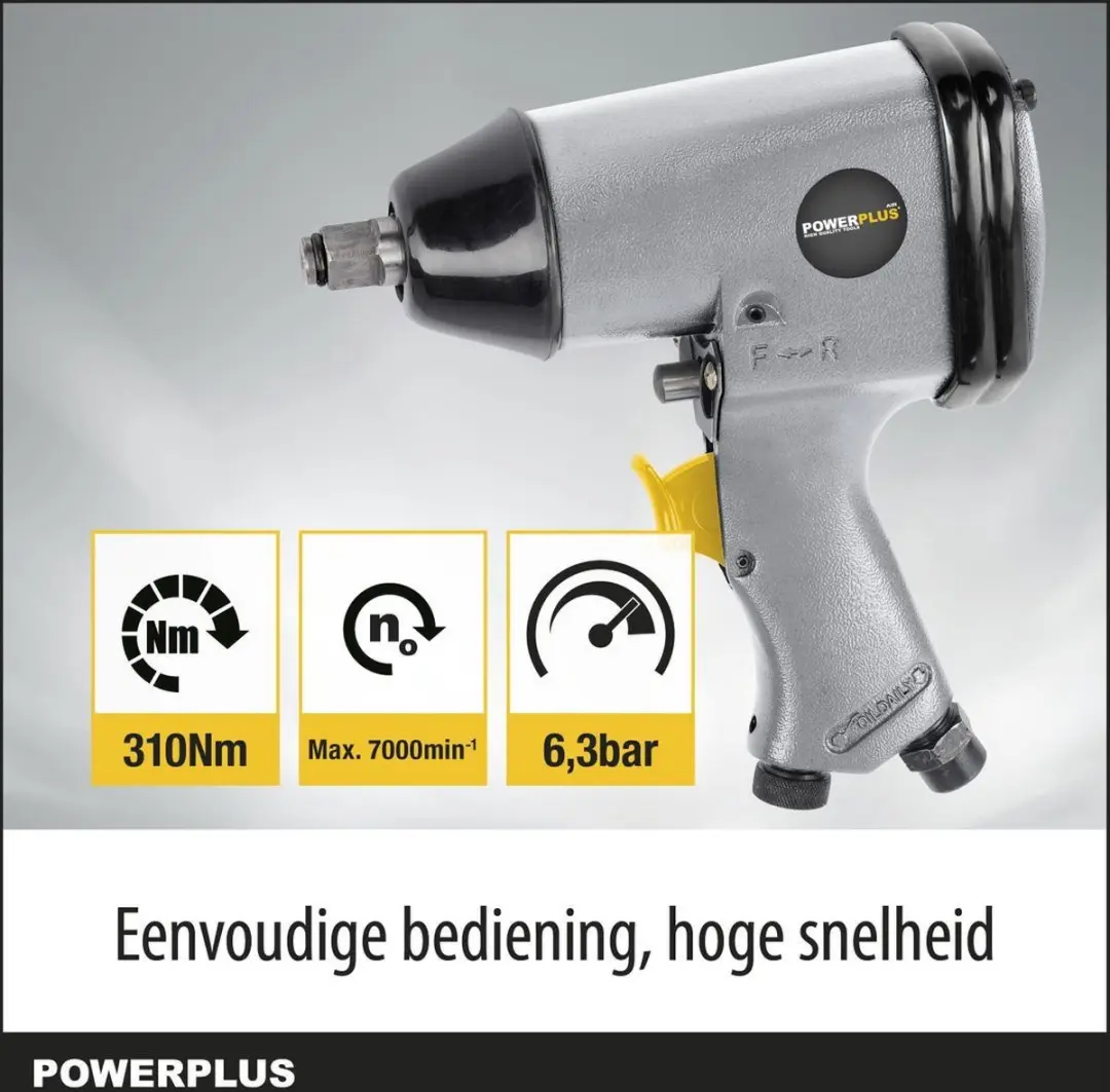 Powerplus POWAIR0021 Pneumatische Basisset - 5-delig