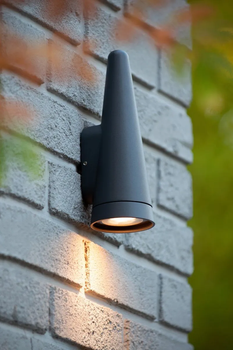 Lucide WIZARD Wandlamp LED GU10 IP54 - Antraciet