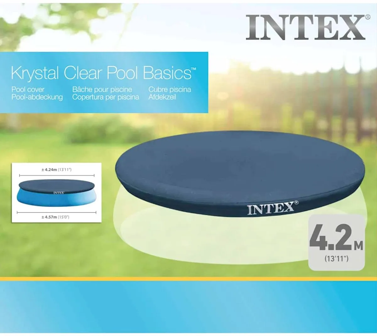 Intex Zwembadhoes Rond 457cm - Blauw