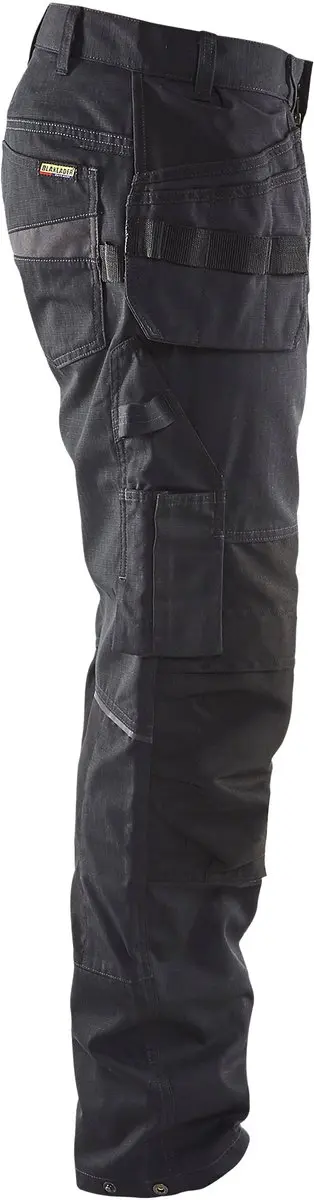 Blåkläder Service Werkbroek Stretch 1496-1330 - 56 - Zwart/Donkergrijs