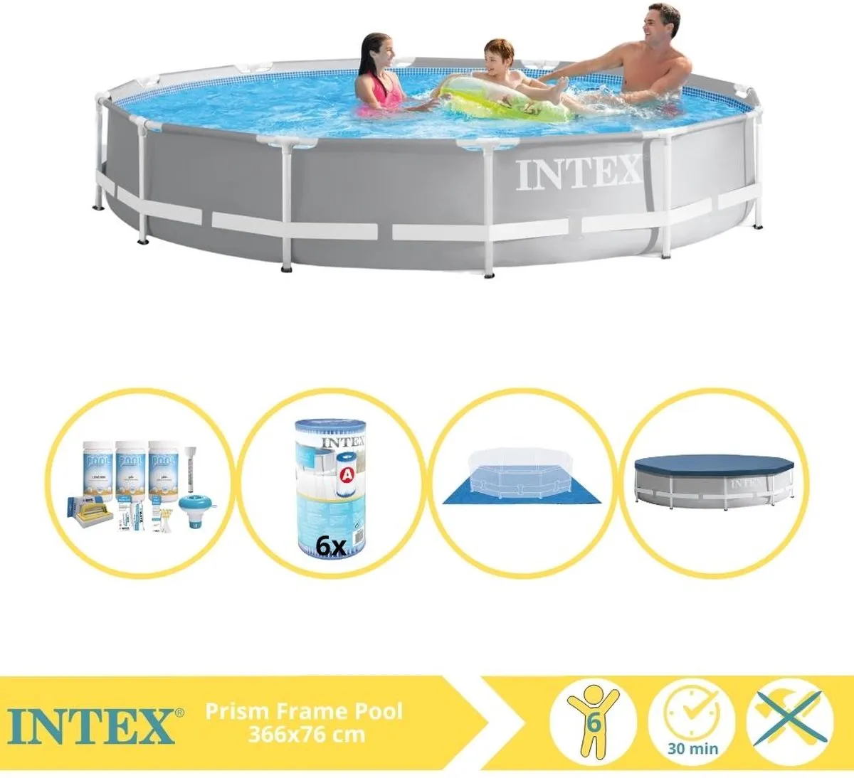 Intex Prism Frame Zwembad 366x76cm