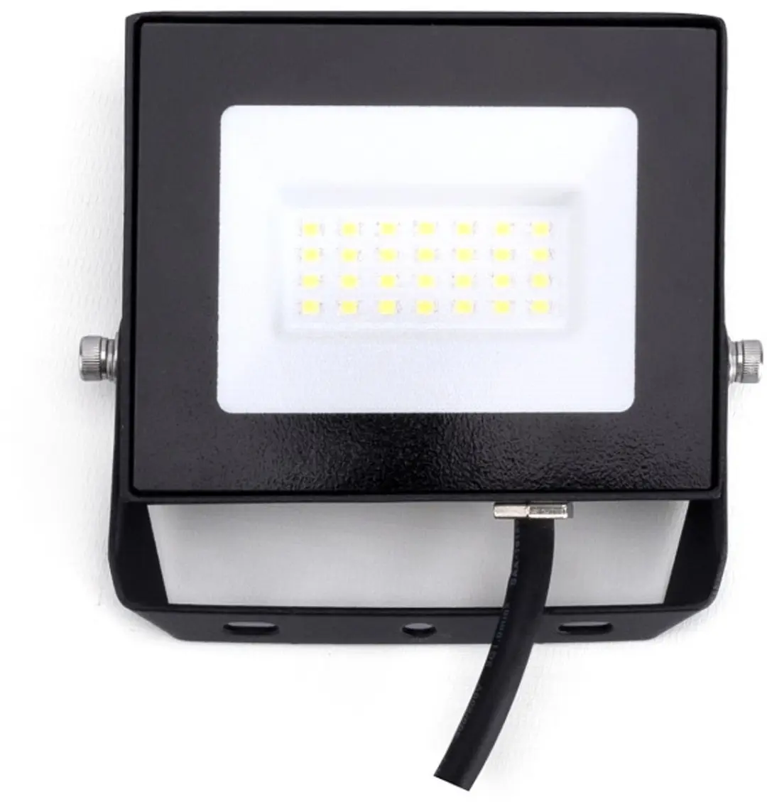 Integral LED Bouwlamp 20W 4000K - 2000lm Zwart IP65