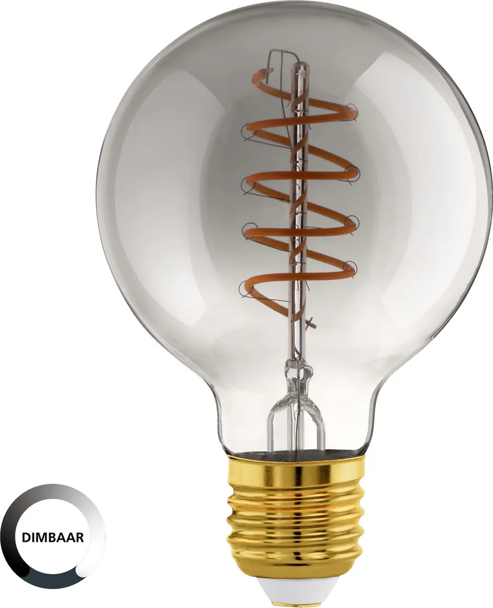 Eglo LED Lamp E27 Rookglas Ø9,5cm 2000K