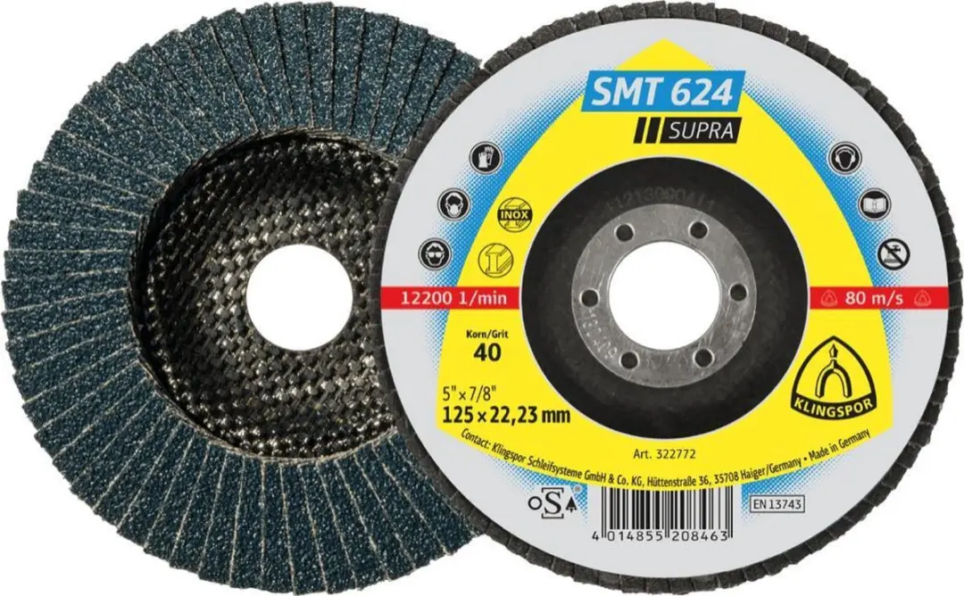 Klingspor SMT 624 Schuurmopschijf 180mm - Korrel 40 - 10 Stuks