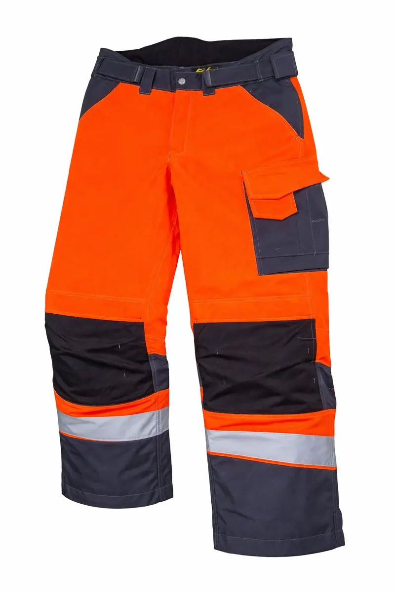 Snickers Workwear 3639 Hi-Vis Werkbroek - Klasse 2 Oranje/Steel Grey Maat 48