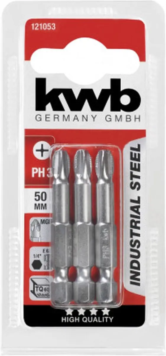 KWB 3 Schroefbits PH 3 50mm