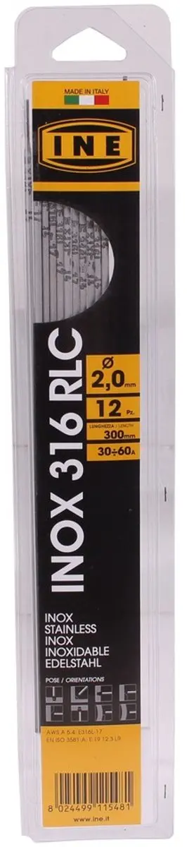 Contimac Laselektroden RVS 316 2.0mm - 12 Stuks