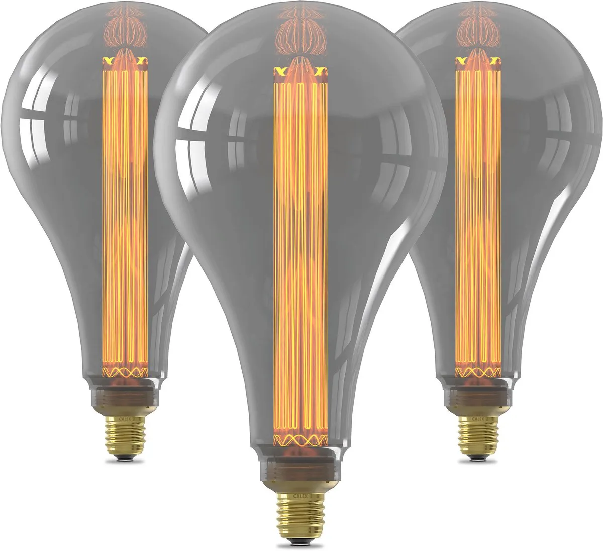 Calex XXL LED E27 Rookglas 3-pack