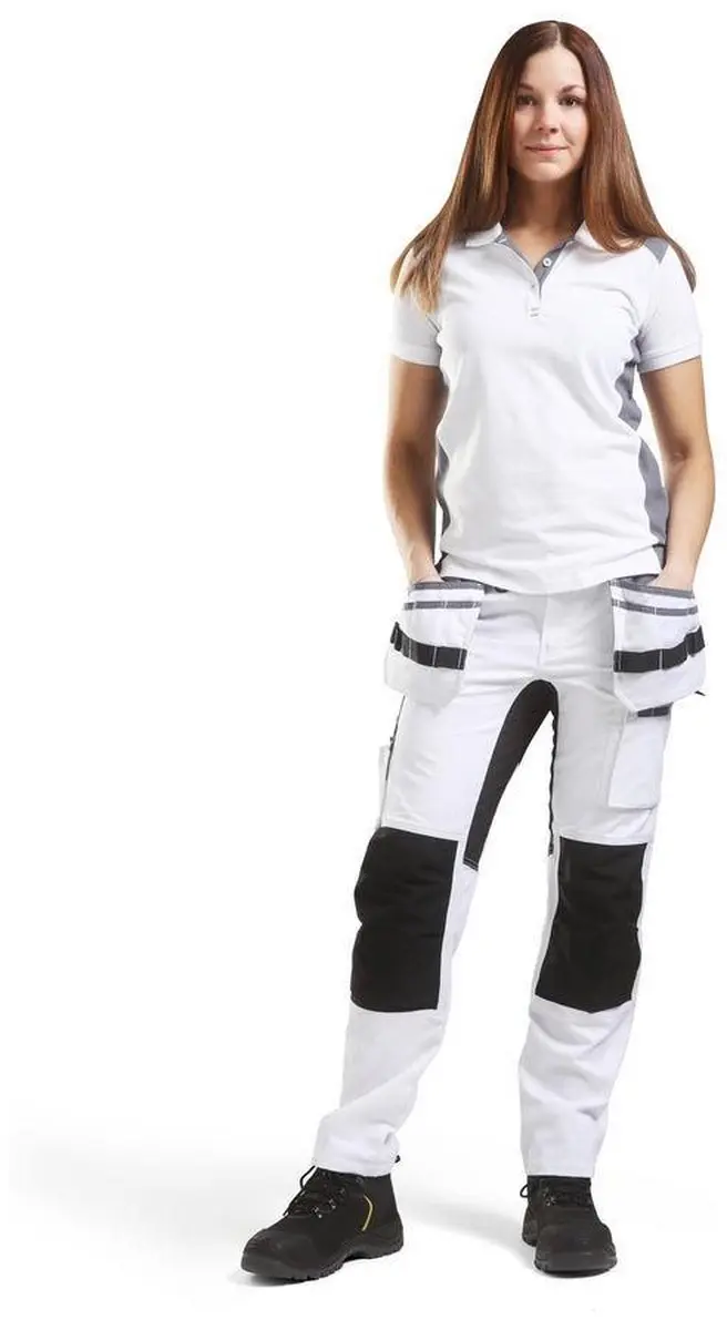 Blåkläder Dames Schildersbroek 7910-1000 - Wit/zwart