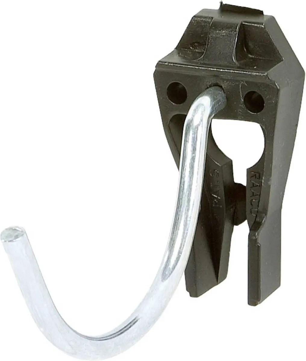 Raaco Gereedschapshaak Clip 108928 - 4 Stuks - Zwart/Zilver