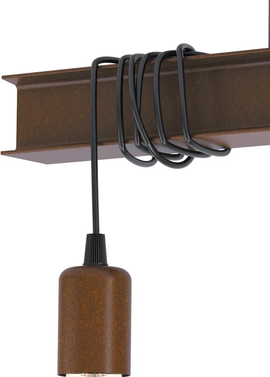 Eglo Townshend 4 Plafondlamp E27 - 55cm - Bruin