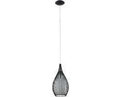 Eglo Razoni Hanglamp E27 - 3 Lichthoorns - Zwart/Wit
