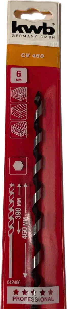 KWB Slangenboor 6x460mm