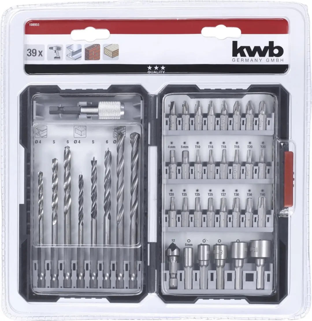 KWB 108955 Boor- en bitassortiment