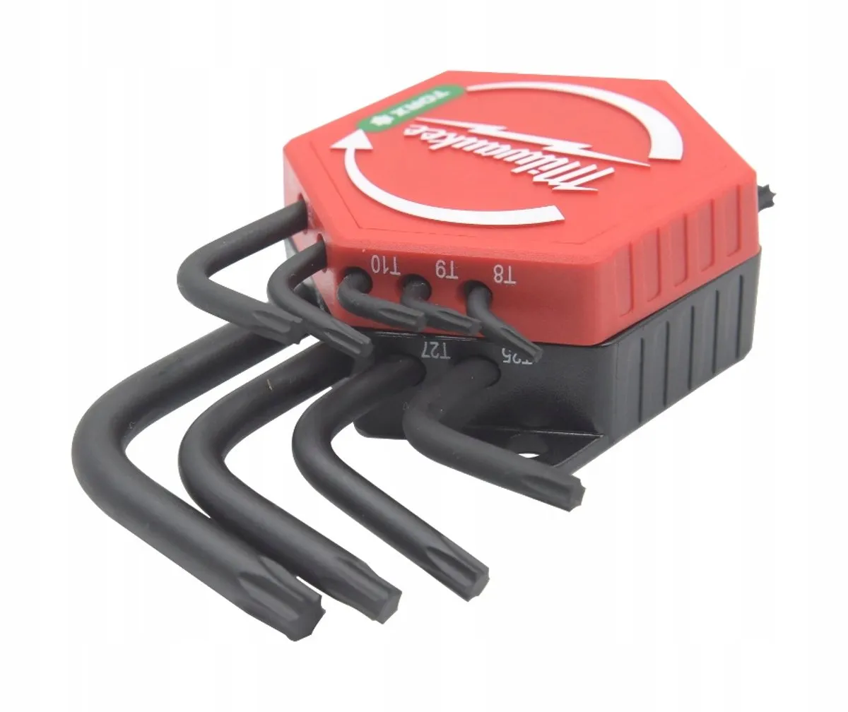 Milwaukee Torx Inbussleutel Set Gebogen T8-T40 - 9 Stuks