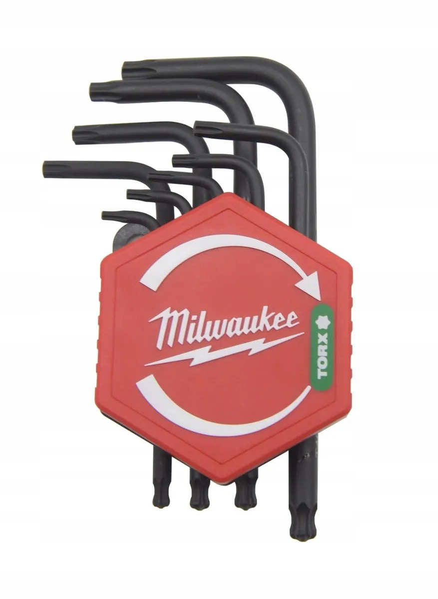 Milwaukee Torx Inbussleutel Set Gebogen T8-T40 - 9 Stuks