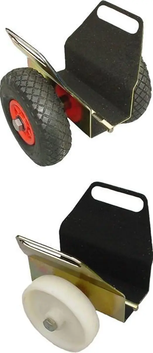 Delma Handycar Transportwagen 70mm 008070 LB - Zilver/Zwart/Rood