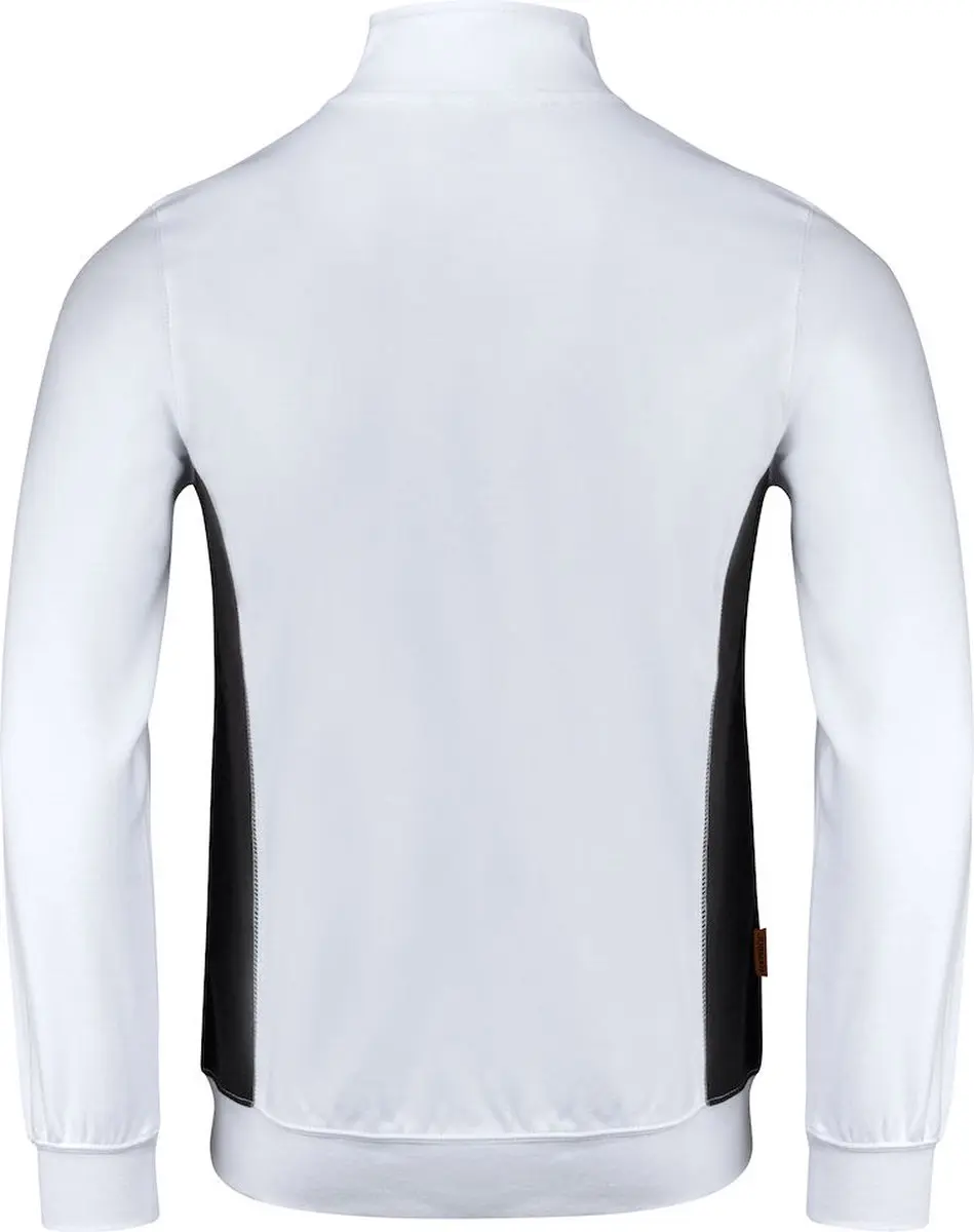 Jobman 5401 Halfzip Sweatshirt - Wit/Zwart S