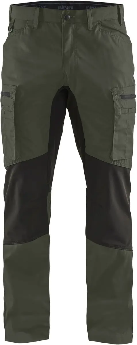 Blåkläder Service Werkbroek 1459-1845 - C54 - Army Groen/Zwart