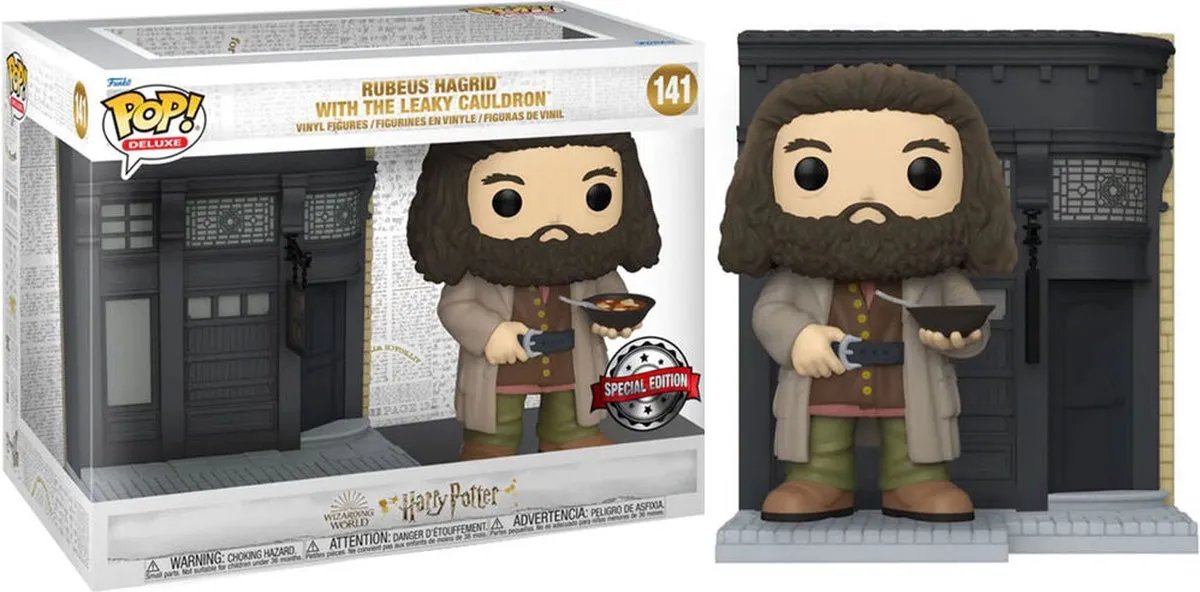 Funko Harry Potter POP! Deluxe Diagon Alley The Leaky Cauldron met Hagrid 58134 - 9cm