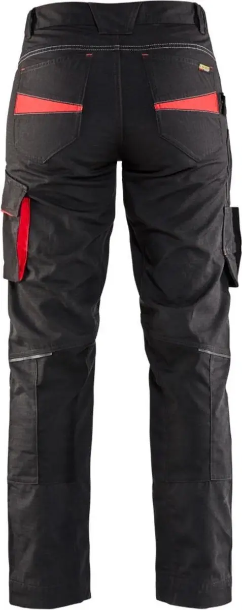 Blåkläder Dames Service Werkbroek 7195-1330 D25 - Zwart/Rood