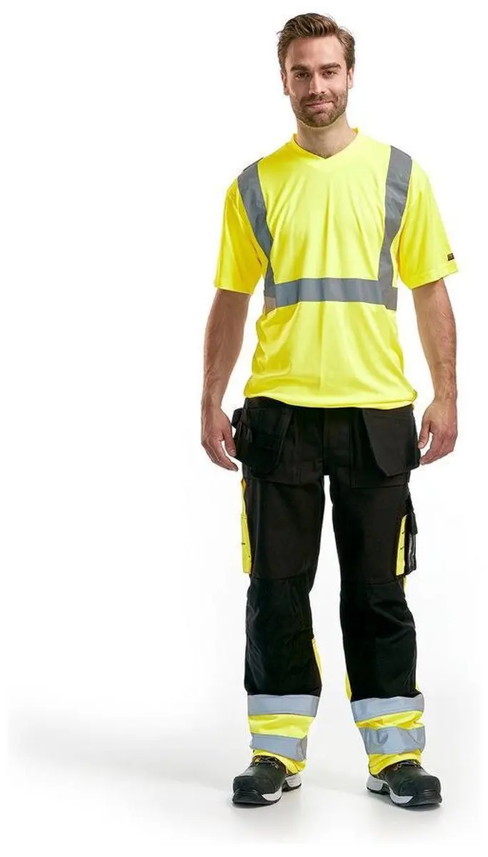 Blåkläder Werkbroek High Vis 1529-1370 C64 - Zwart/High Vis Geel