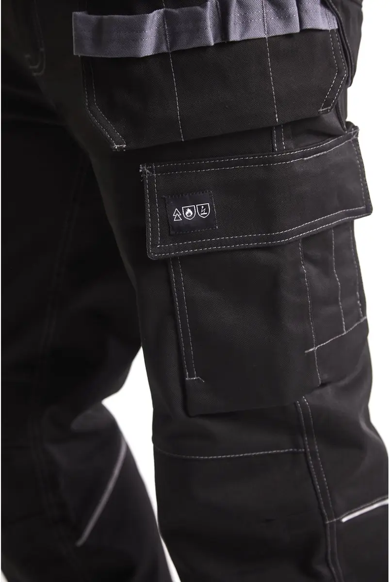 Blåkläder Vlamvertragende Werkbroek 1461-1516 - Maat 54 - Zwart/Grijs