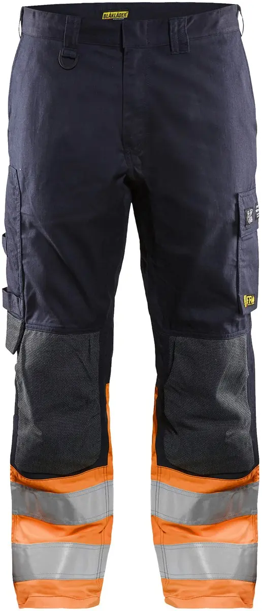 Blåkläder Multinorm Werkbroek 1488-1513 D124 - Marineblauw/Oranje