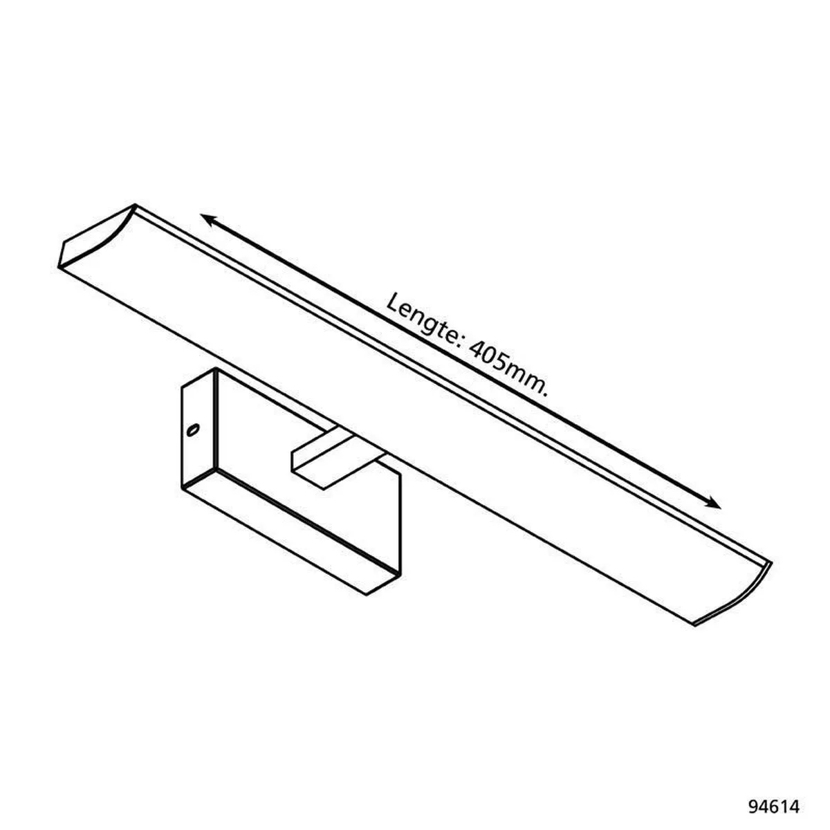 Eglo Tabiano Wandlamp 3 Lichtpunten LED Nikkel - Wit - afbeelding 6 van 6