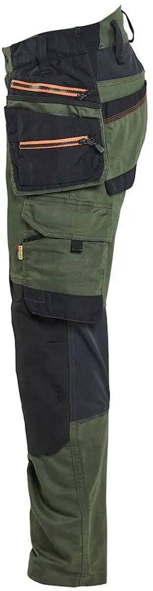 Blåkläder Stretch Werkbroek 52 - Bosgroen/Rood