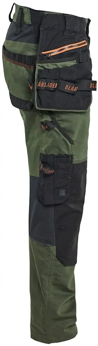Blåkläder Stretch Werkbroek 52 - Bosgroen/Rood