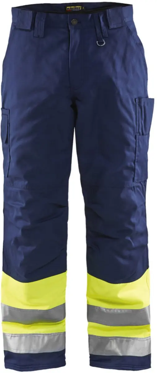 Blåkläder Winterwerkbroek 1862-1811 High Vis Geel/Marineblauw