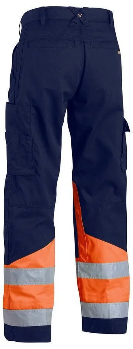Blåkläder Werkbroek High Vis 1564-1811 - 104 Marineblauw/Oranje