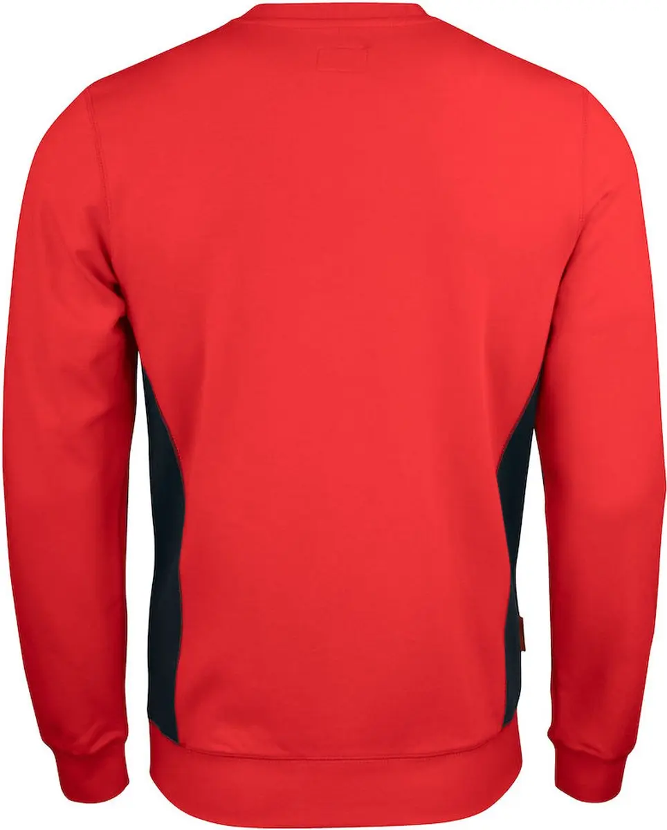 Jobman 5402 Roundneck Sweatshirt 65540220 - Rood/Zwart - L