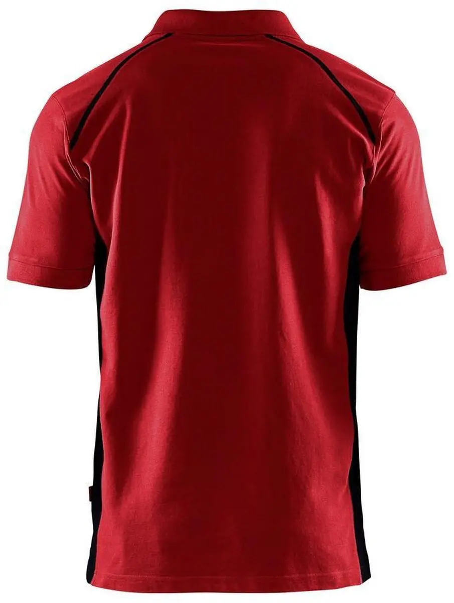 Blåkläder Poloshirt Piqué 3324-1050 - Rood/Zwart M