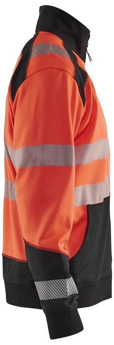 Blåkläder Sweatshirt High Vis 3558-2528 - XXL - Rood/Zwart