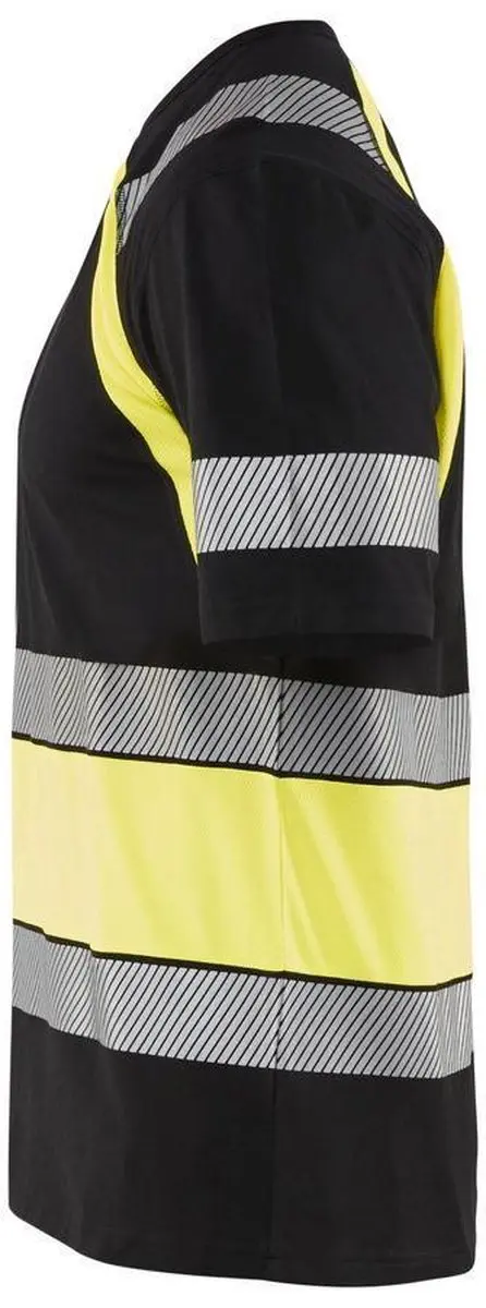 Blåkläder T-shirt High Vis 3421 - Zwart/Geel - Maat S