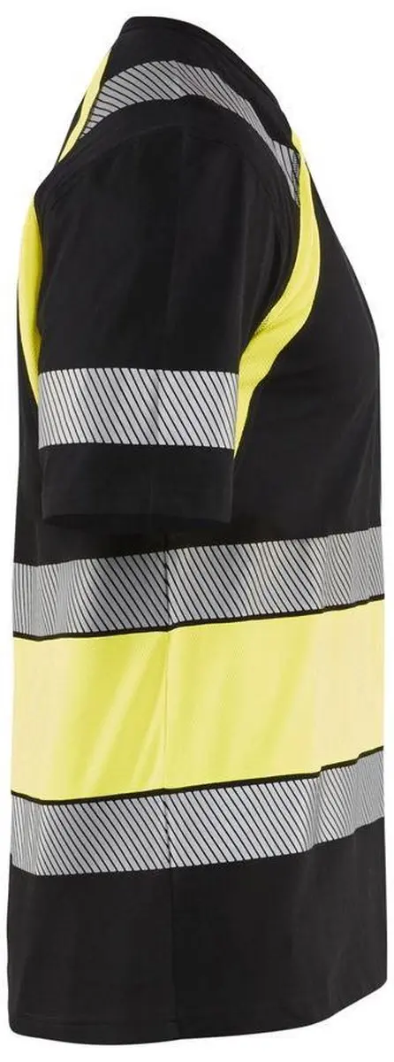 Blåkläder T-shirt High Vis 3421 - Zwart/Geel - Maat S