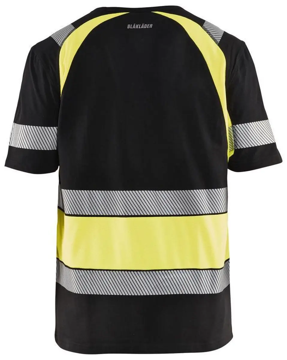 Blåkläder T-shirt High Vis 3421 - Zwart/Geel - Maat S