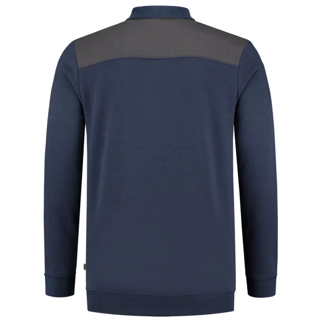 Tricorp Polosweater Bicolor - Inkt/Donkergrijs M