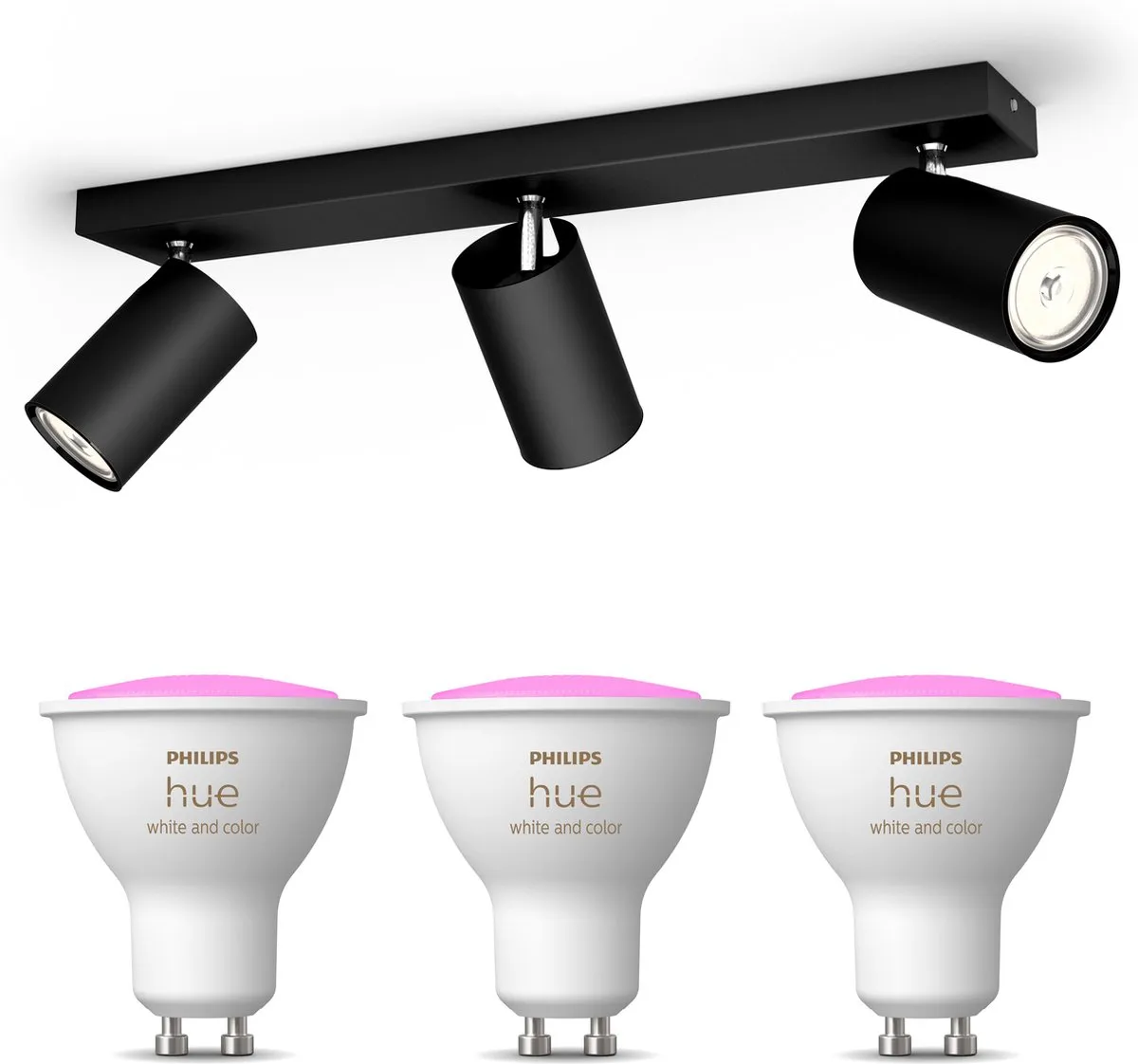 Philips Hue Kosipo Opbouwspot Zwart