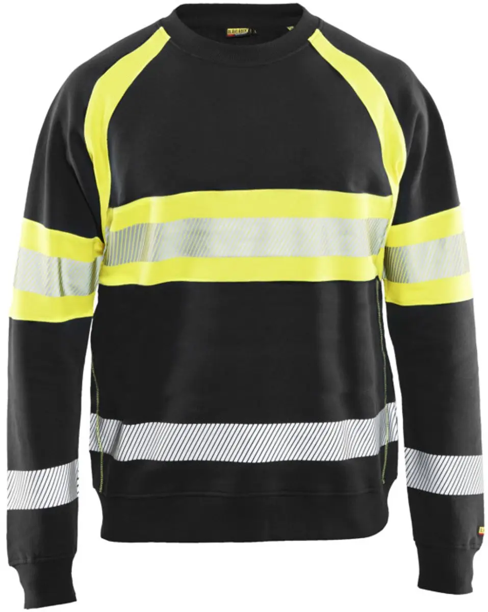 Blåkläder Sweater High Vis 3359-1158 - Zwart/Geel - XL