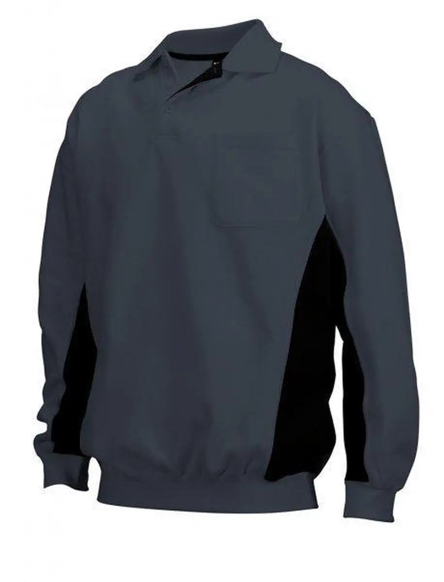 Tricorp 302001 Polosweater - Bicolor Wit/Donkergrijs - XS