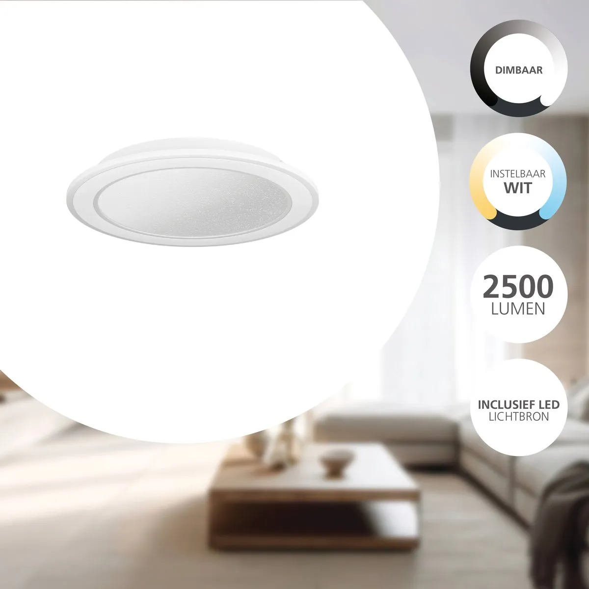Eglo Macchioni Plafondlamp LED Ø38cm - Instelbaar wit licht - Dimbaar